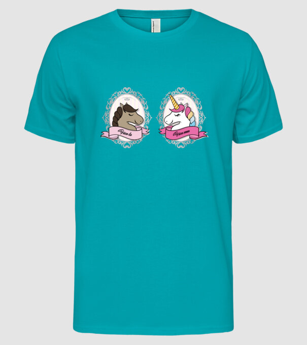 Fiica ta - fiica mea model turcoaz pe tricou