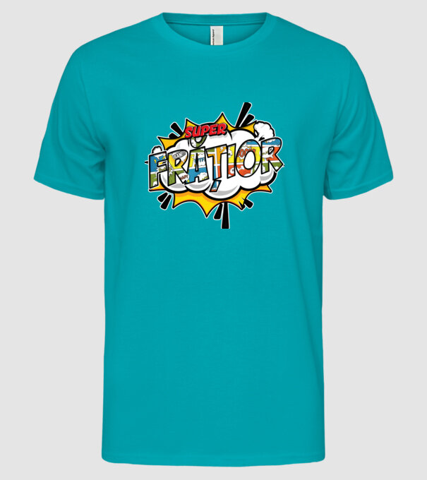 Super Frățior model turcoaz pe tricou