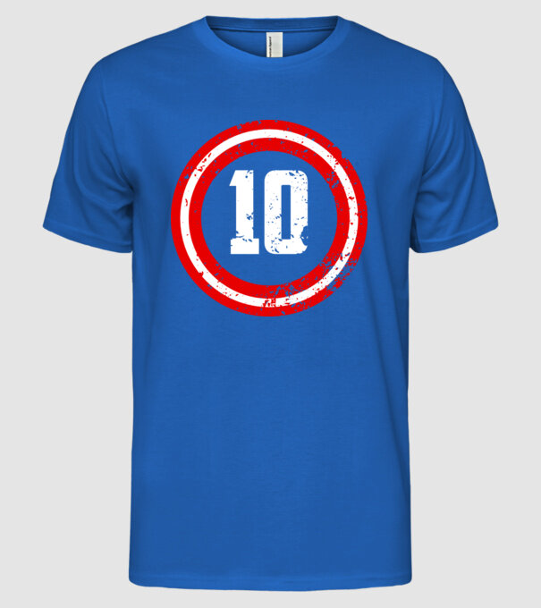 Birthday captain 10 Years old model albastru regal pe tricou
