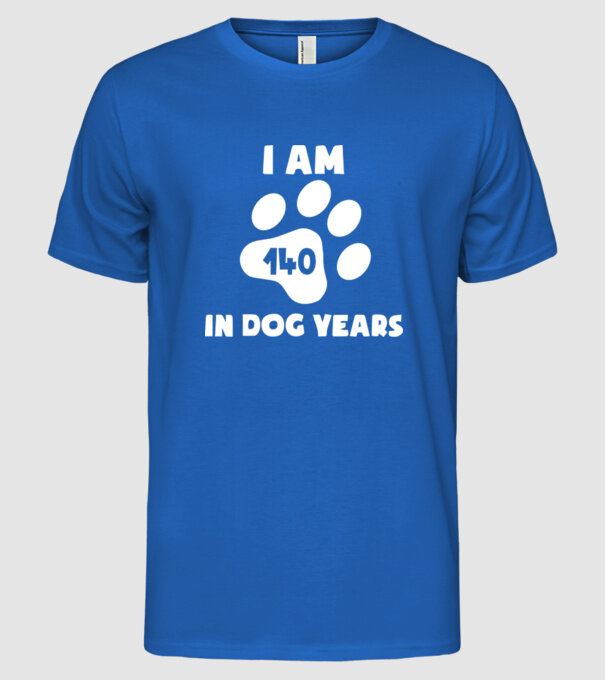 Dog Year - 140 model albastru regal pe tricou