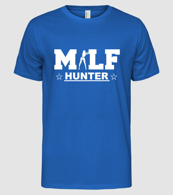 Milf model albastru regal pe tricou