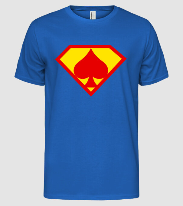 Supersportiv JUCĂTOR DE POKER model albastru regal pe tricou