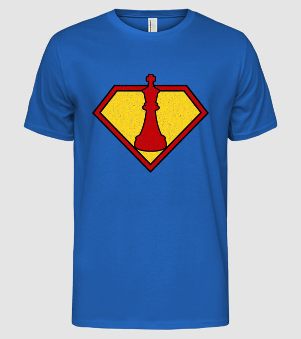 SuperChess rege model albastru regal pe tricou