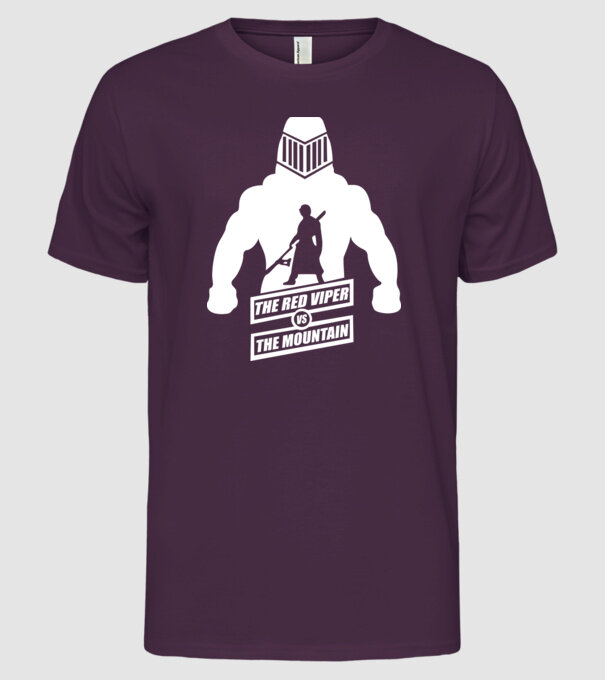Muntele model mov pe tricou