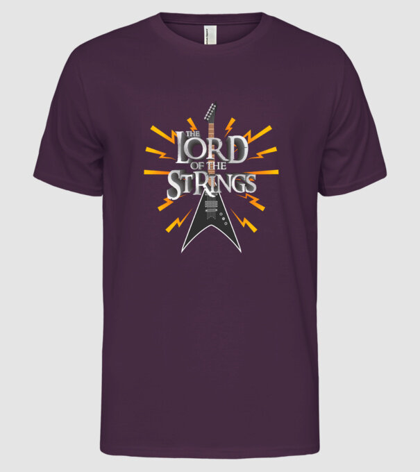 Lord of the Strings model mov pe tricou