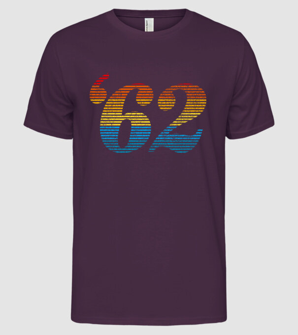 Retro Birthday 1962 model mov pe tricou
