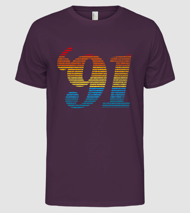 Retro Birthday 1991 model mov pe tricou