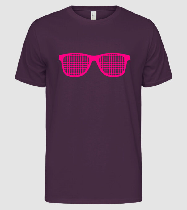 Ochelari model mov pe tricou