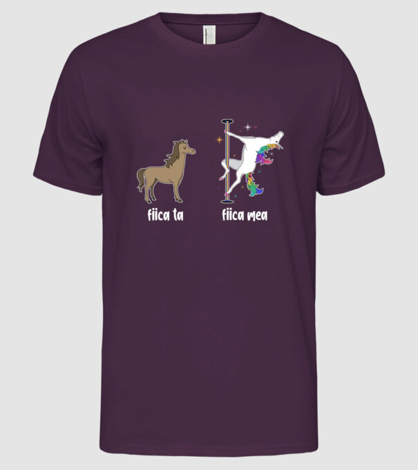 fiica ta - fiica mea model mov pe tricou