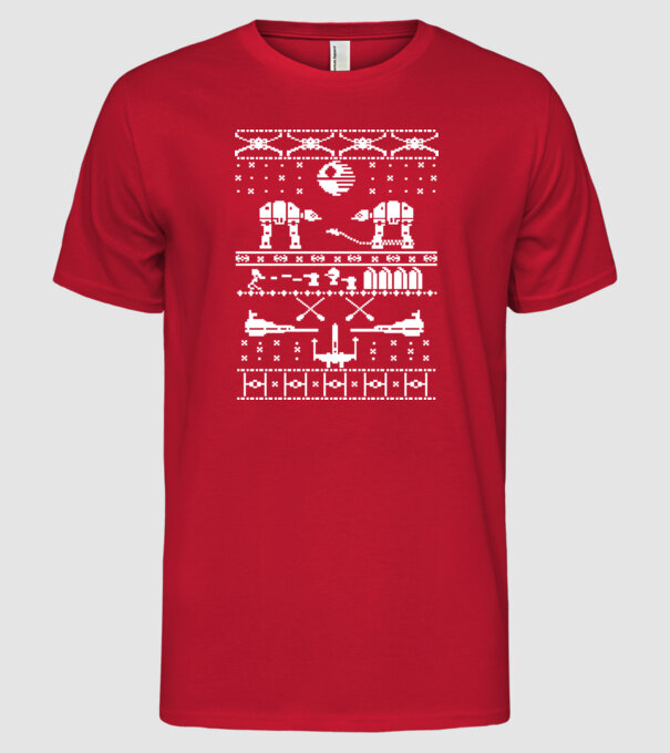 crăciun cu Walker model roșu pe tricou