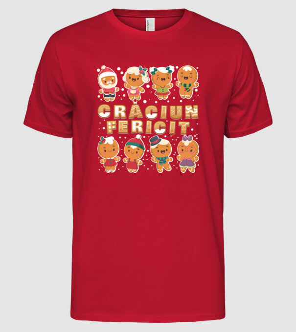 crăciun Fericit model roșu pe tricou