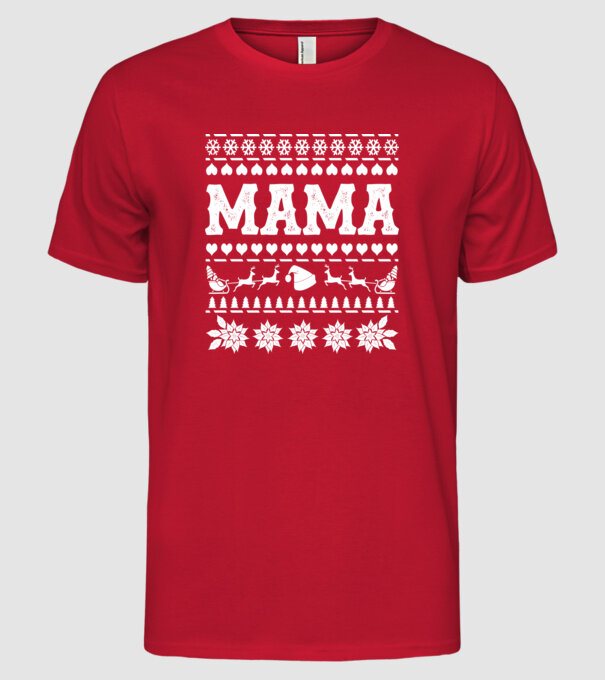 mama model roșu pe tricou