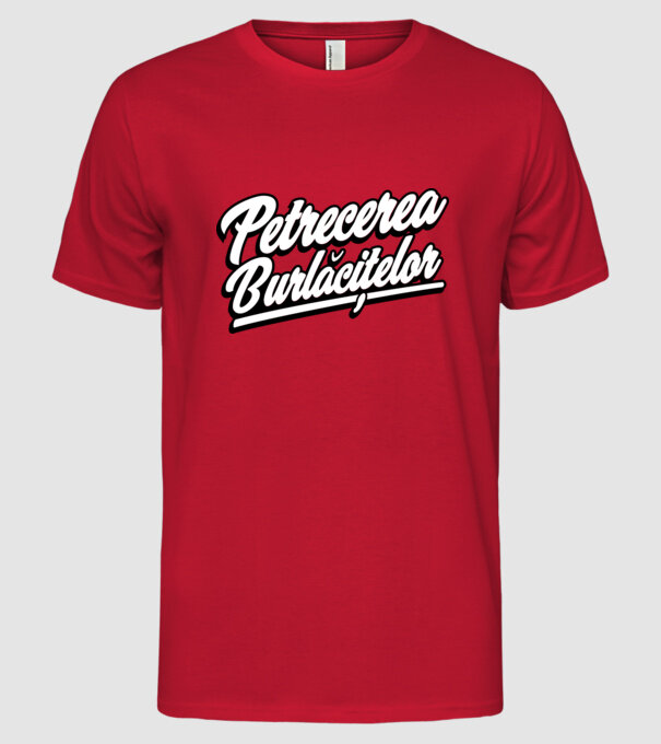petrecerea burlăcițelor model roșu pe tricou