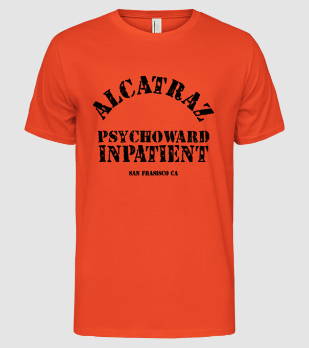 Închisoare carnaval model portocaliu pe tricou