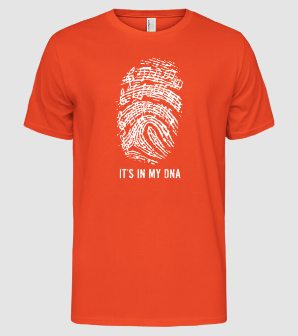 Its in my DNA model portocaliu pe tricou