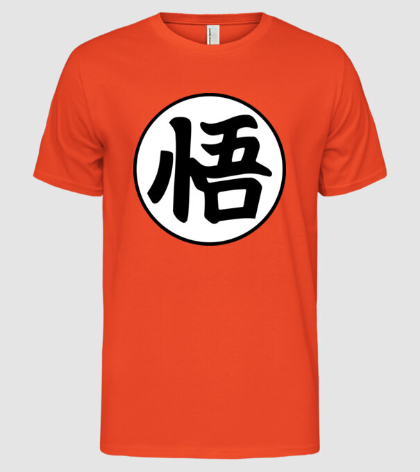 Dragonball logo model portocaliu pe tricou