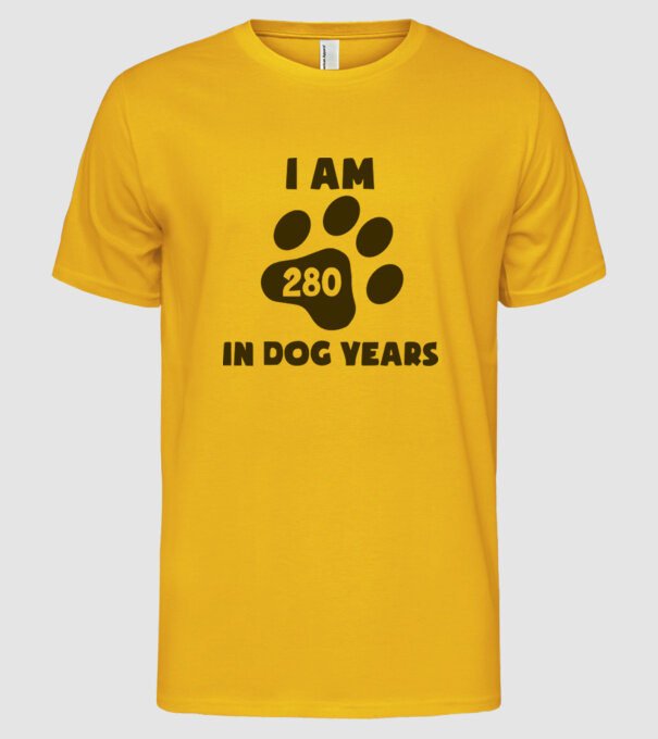 Dog Year - 280 model galben pe tricou