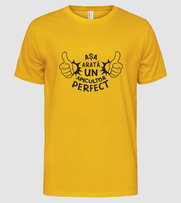 Așa arată un APICULTOR perfect model galben pe tricou