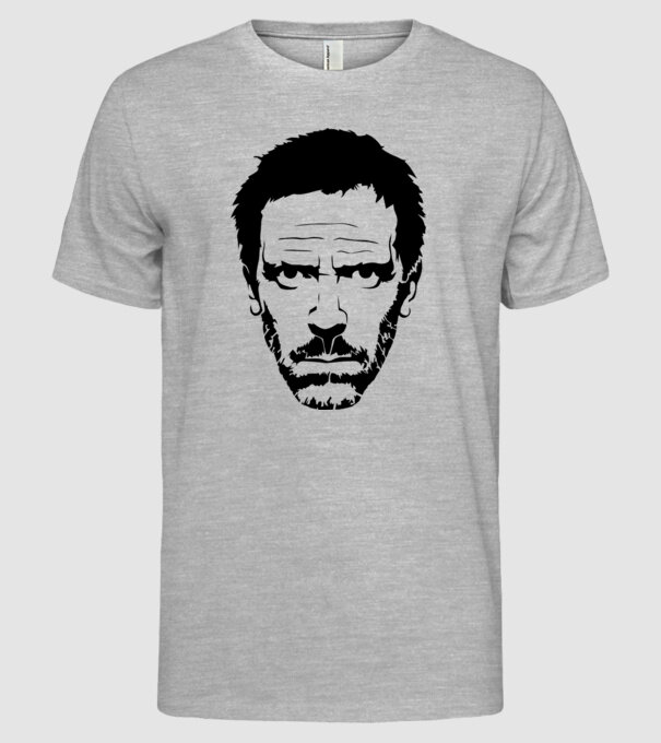 dr. house model gri pe tricou
