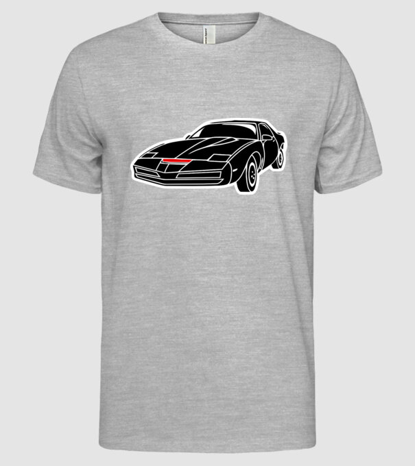 Kitt 3C.eps model gri pe tricou