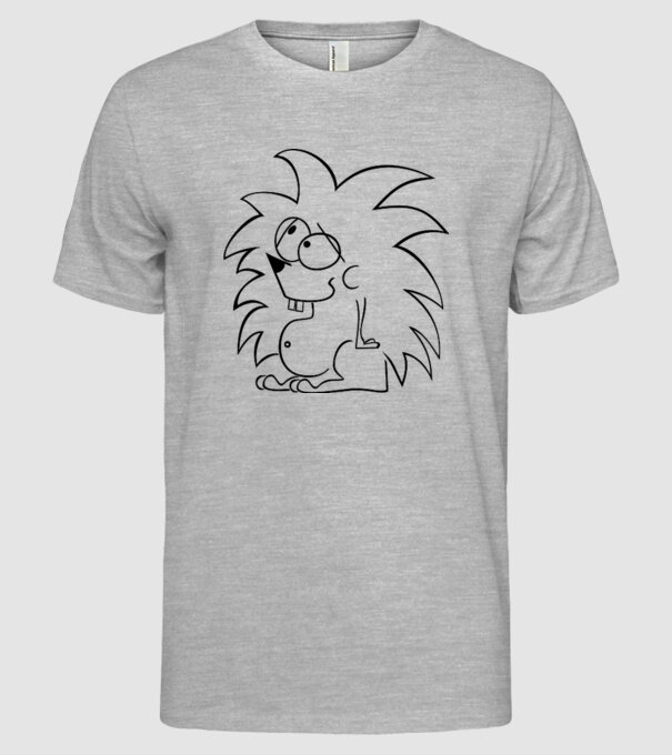 Arici model gri pe tricou