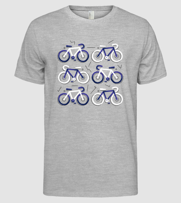 Bikes model gri pe tricou