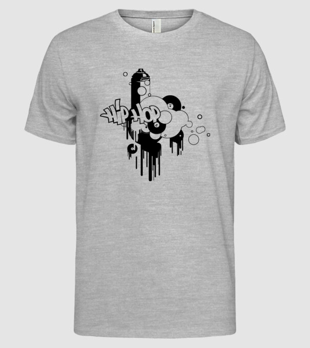hip hop model gri pe tricou