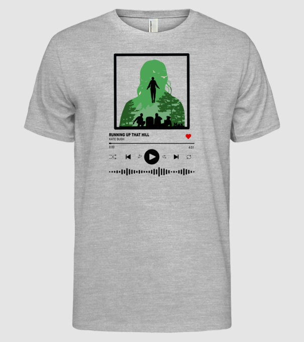 maxs favourite song stranger things model gri pe tricou