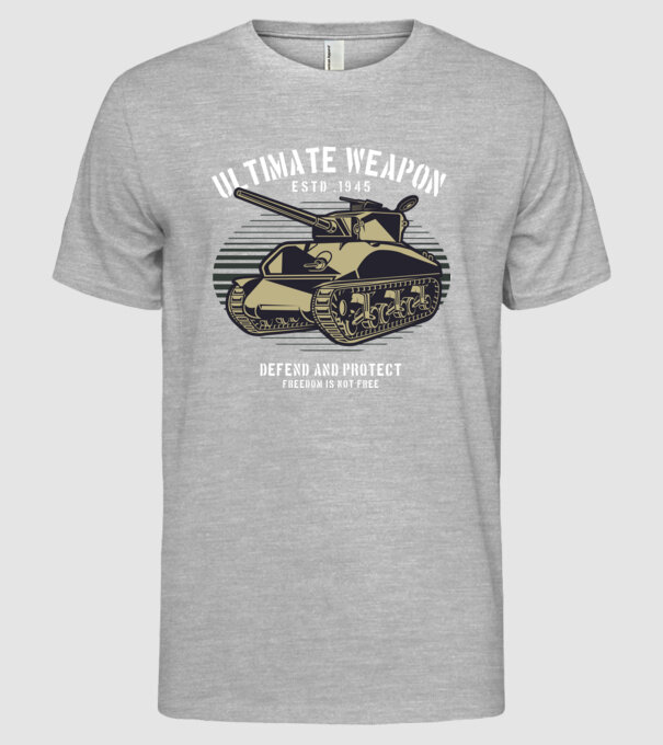 Tancuri model gri pe tricou