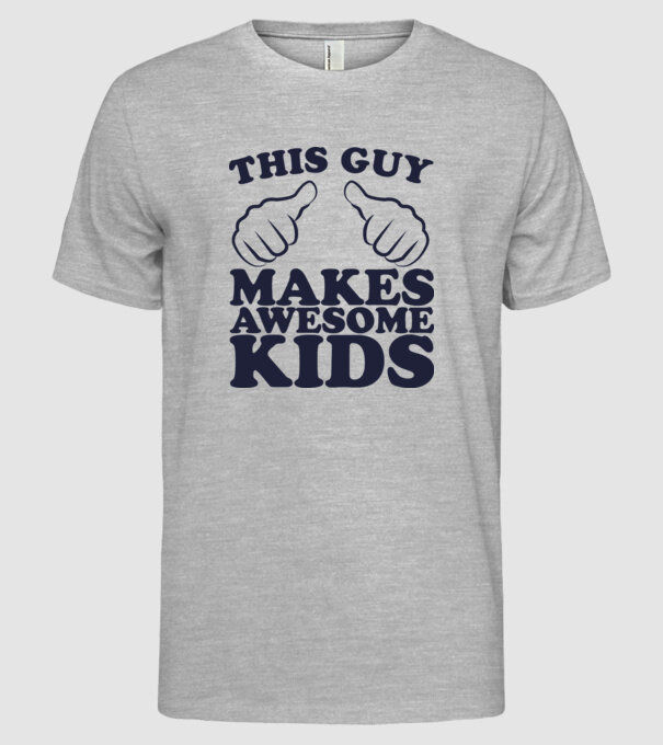 this guy makes awesome kids model gri pe tricou