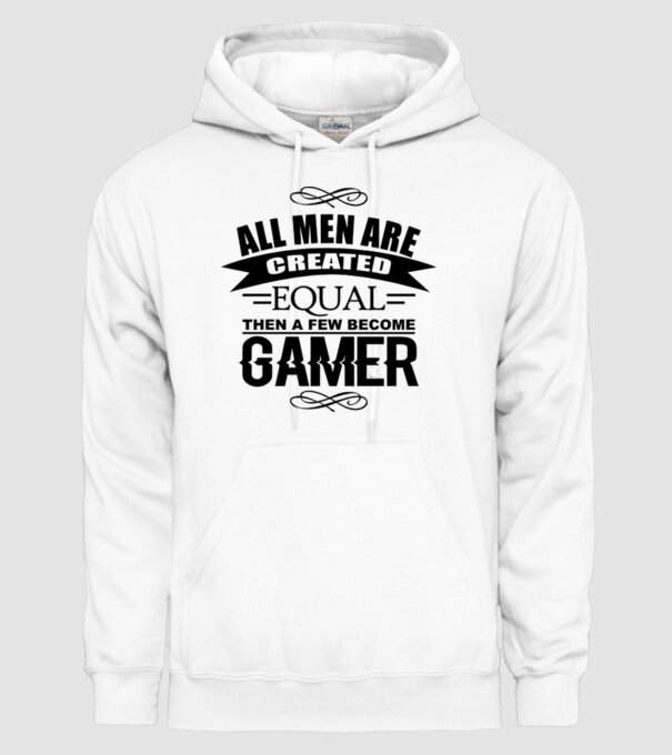 All men are created equal... model alb pe tricou
