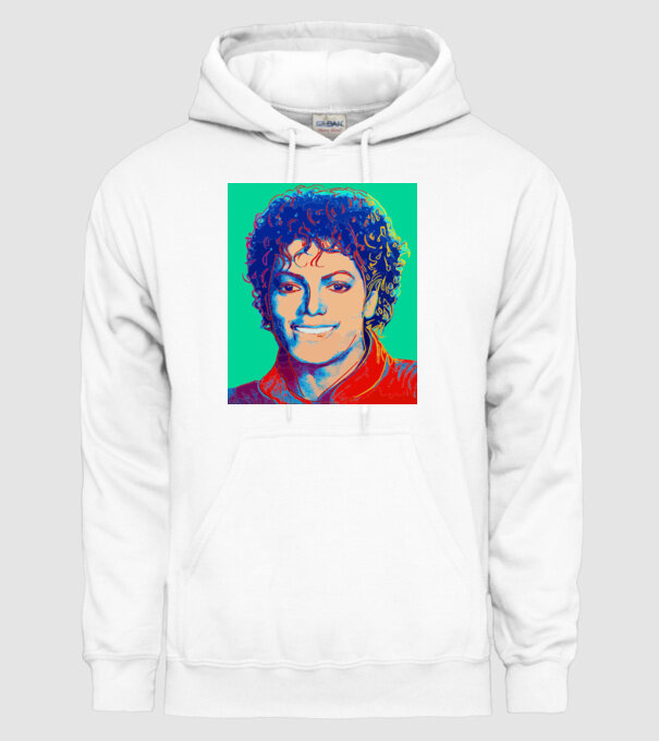 Micheal Jackson Art model alb pe tricou