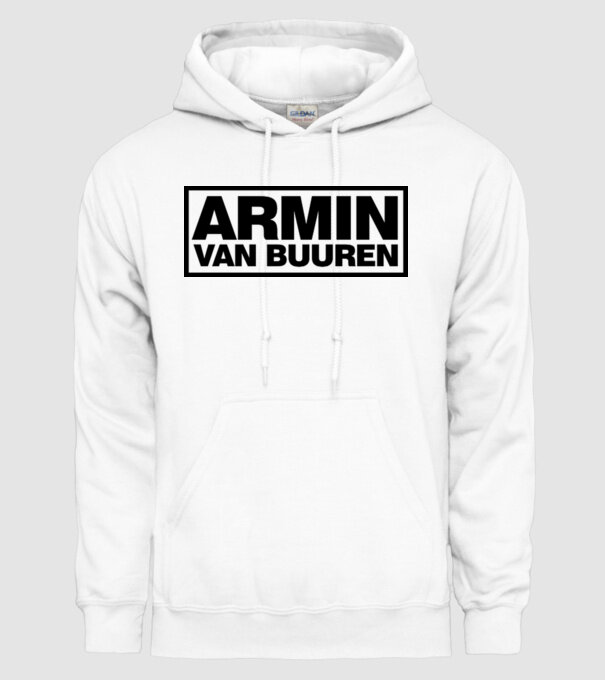 Armin Van Buuren logo model alb pe tricou
