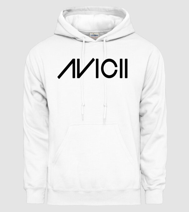 Avicii Logo model alb pe tricou