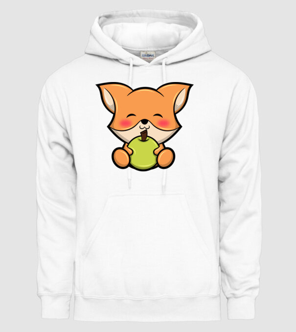 Baby Fox model alb pe tricou