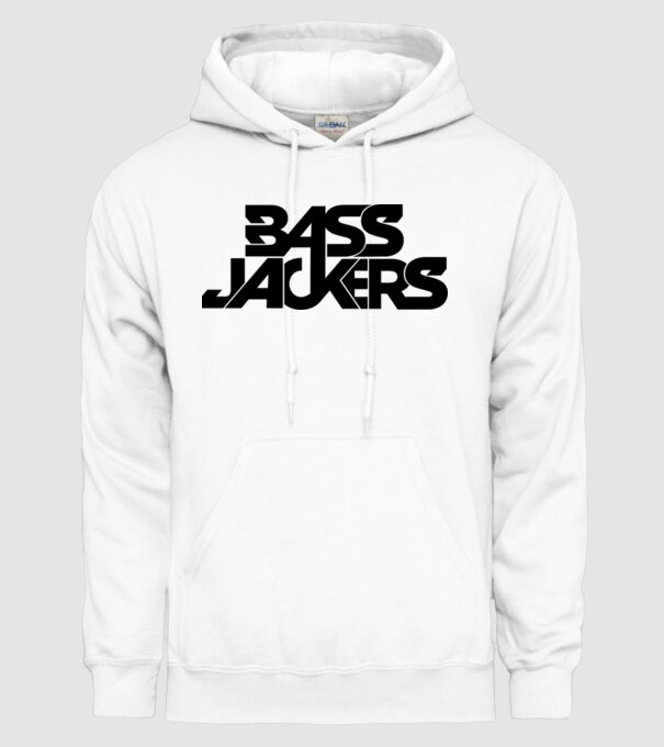 Bass Jackers model alb pe tricou