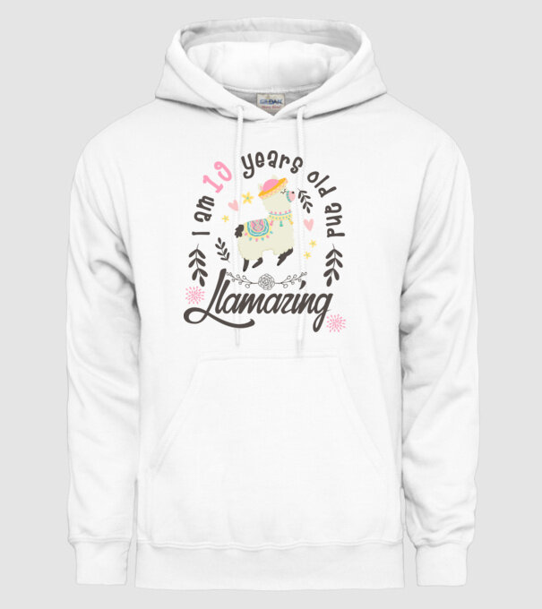 Birthday Llamazing 19 years old model alb pe tricou