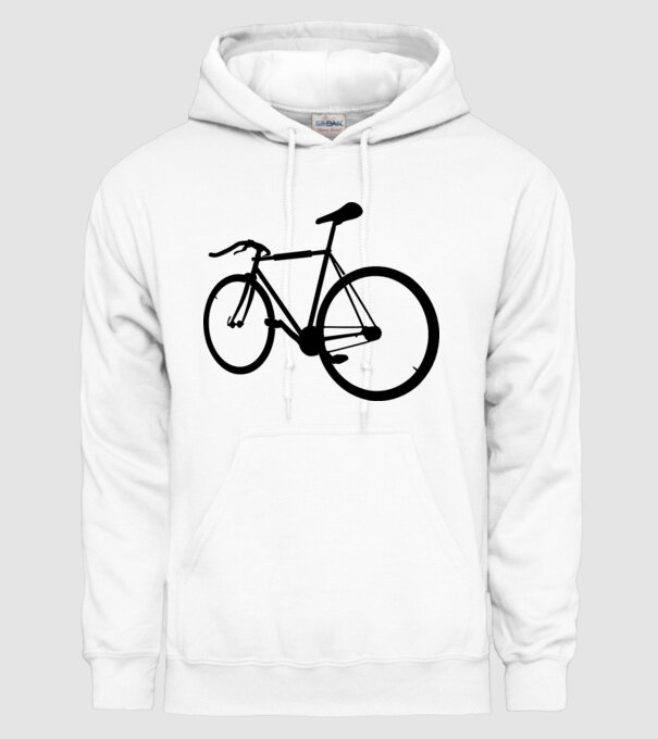 Bicicletă model alb pe tricou