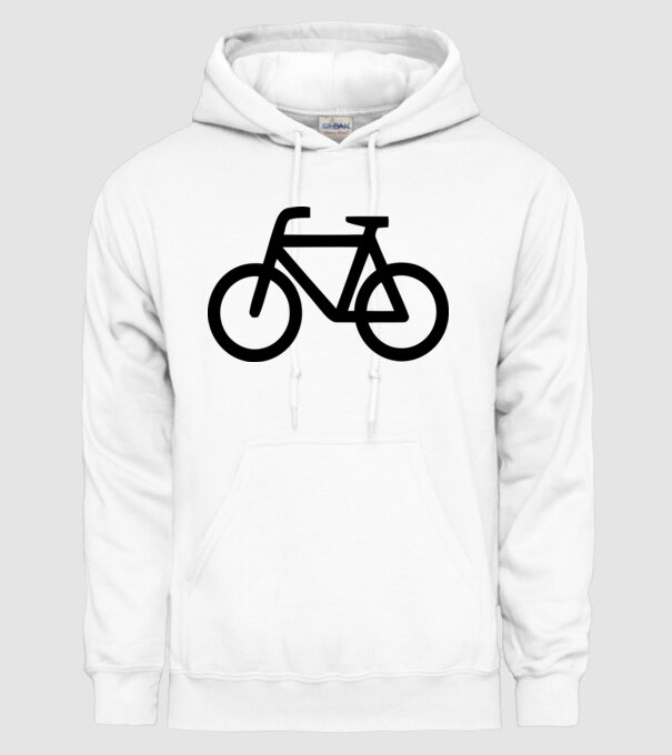 Bicicletă model alb pe tricou