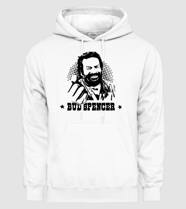 Bud Spencer model alb pe tricou