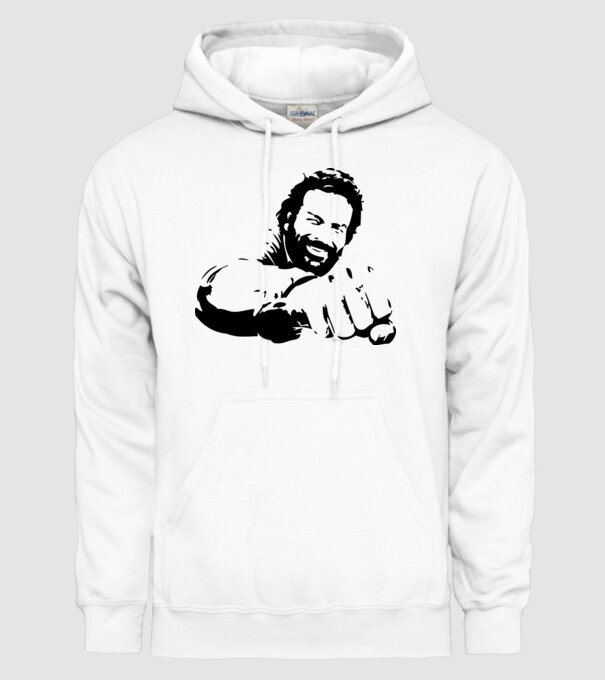 Bud Spencer model alb pe tricou