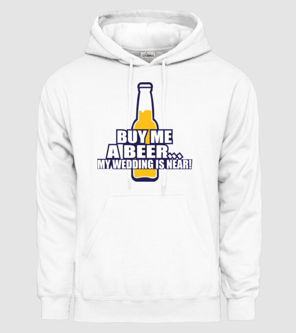 buy me a beer model alb pe tricou