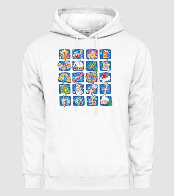 Christmas mix 2 model alb pe tricou