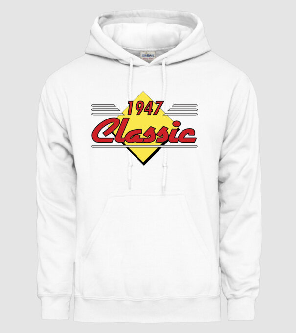 Classic - 1947 model alb pe tricou