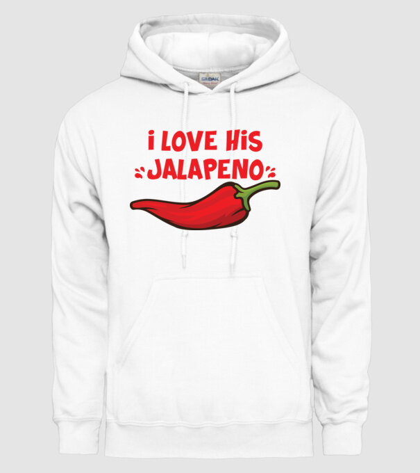 Couple JALAPENO model alb pe tricou