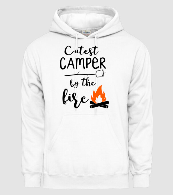 Cutest camper model alb pe tricou