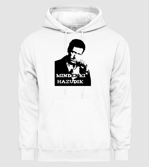 dr. house model alb pe tricou