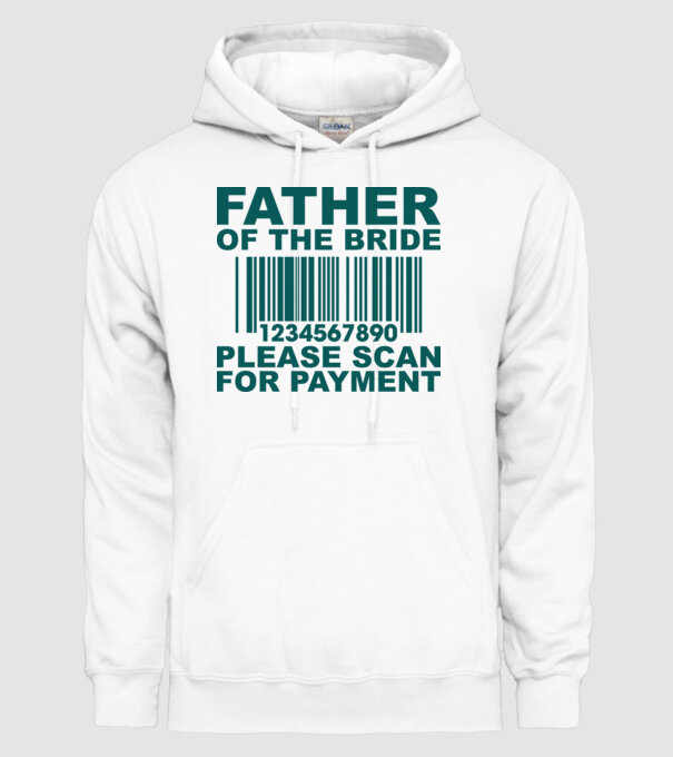 Father of the bride model alb pe tricou