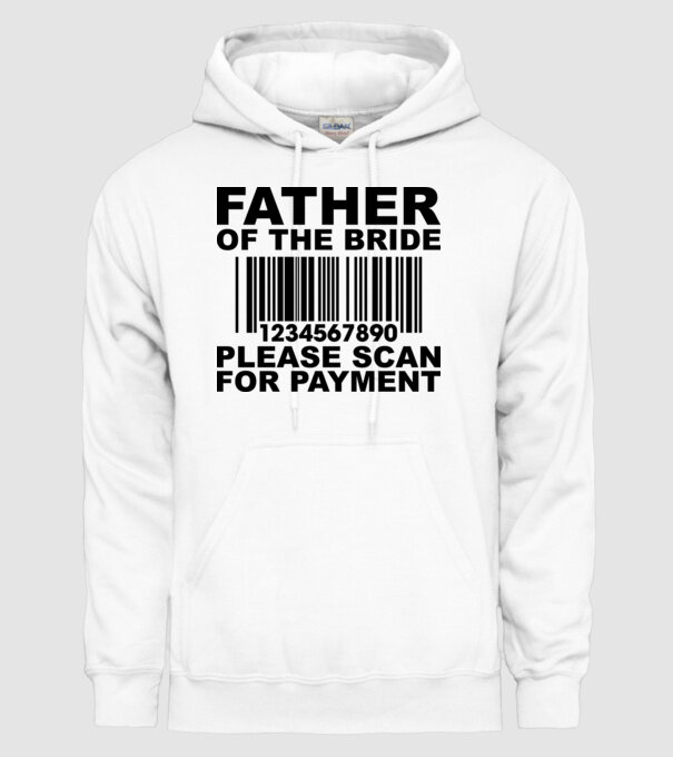 Father of the bride model alb pe tricou