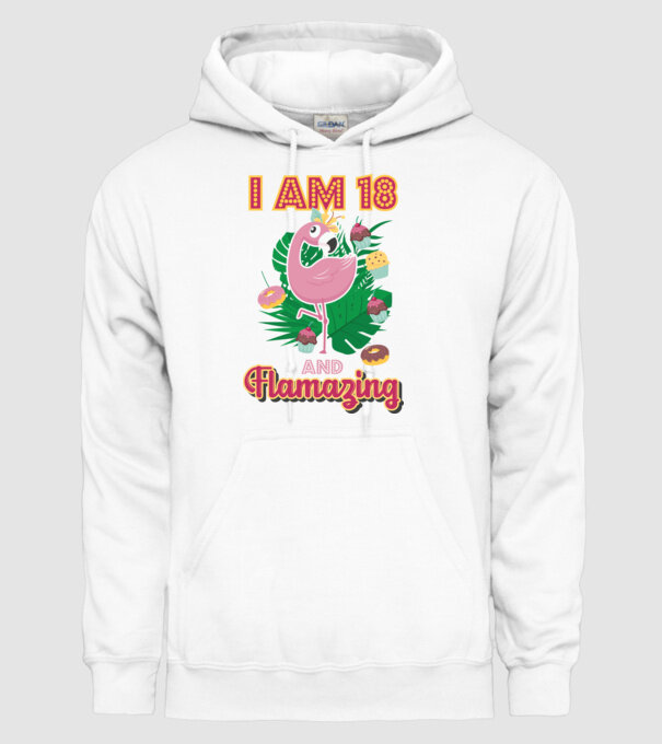 FLAMAZING Birthday 18 Years old model alb pe tricou